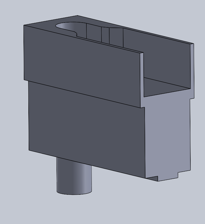 CAD model of the digital torque wrench holder