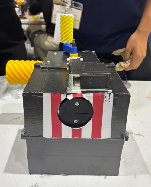 Front view of Team Falcons' assembled SMRT soft-goods repair tool
